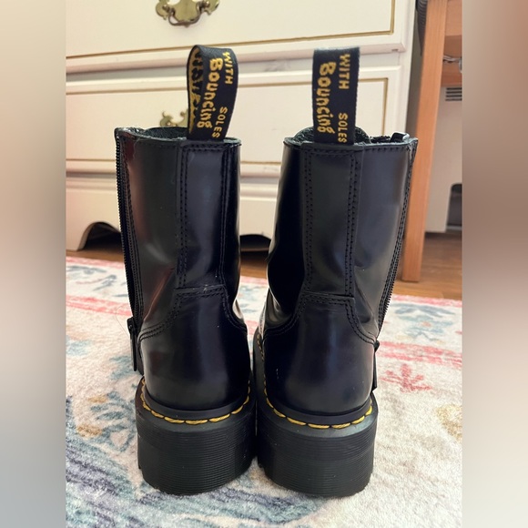 Dr.Martens Jadon Smooth Leather Platform Boots - Picture 4 of 9